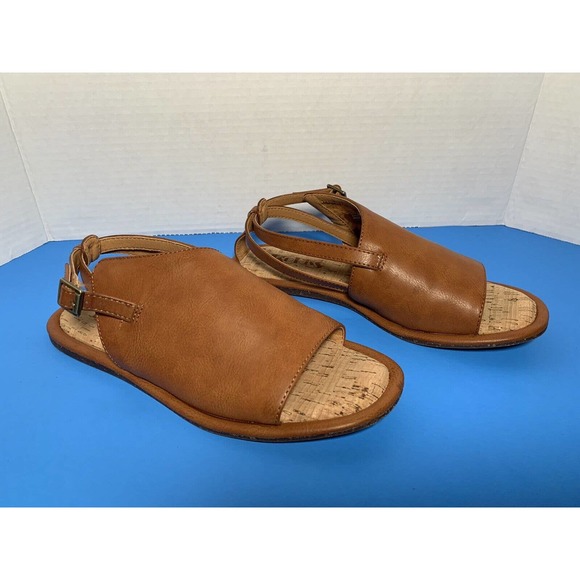 KorkEase Shoes Korks By Kork Ease Sandals Brown Open Toe Flats